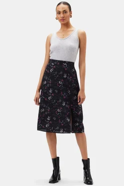 Amour Vert Ollie Washable Silk Skirt CarolineBlack Sale