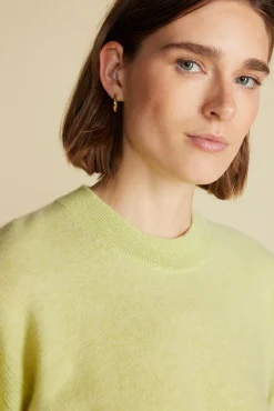 Amour Vert Pearl Cashmere Sweater Melon New