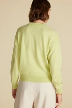 Amour Vert Pearl Cashmere Sweater Melon New