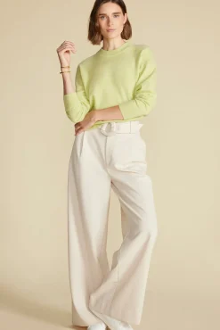 Amour Vert Pearl Cashmere Sweater Melon New