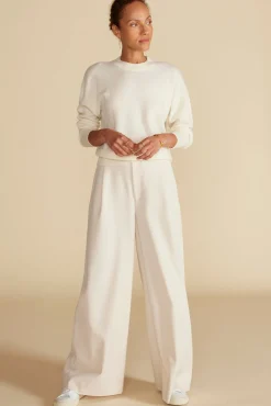 Amour Vert Pearl Cashmere Sweater Ivory Online