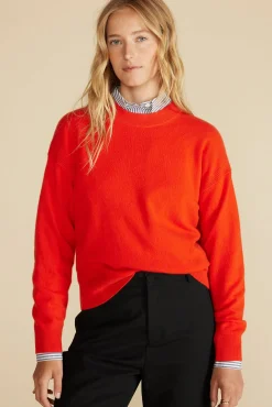 Amour Vert Pearl Cashmere Sweater ClementineOrange Online