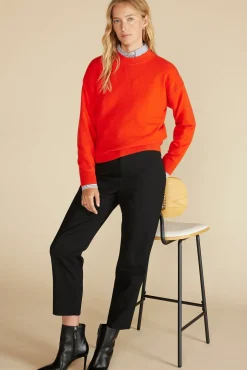 Amour Vert Pearl Cashmere Sweater ClementineOrange Online