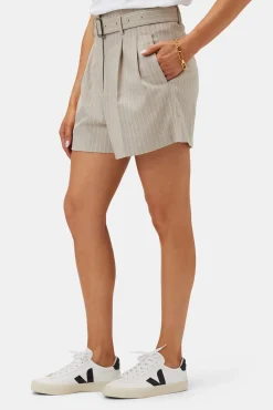 Amour Vert Pleated Short SanDiegoStripeNatural Clearance