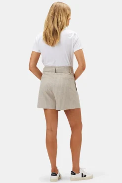 Amour Vert Pleated Short SanDiegoStripeNatural Clearance