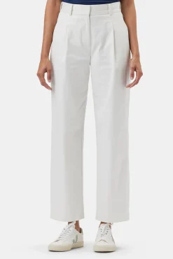 Amour Vert Pleated Wide Leg Trouser White Hot