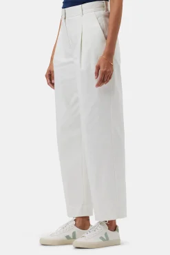 Amour Vert Pleated Wide Leg Trouser White Hot