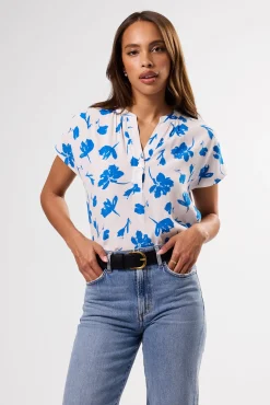 Amour Vert Renata Crepe Blouse AixBlue New
