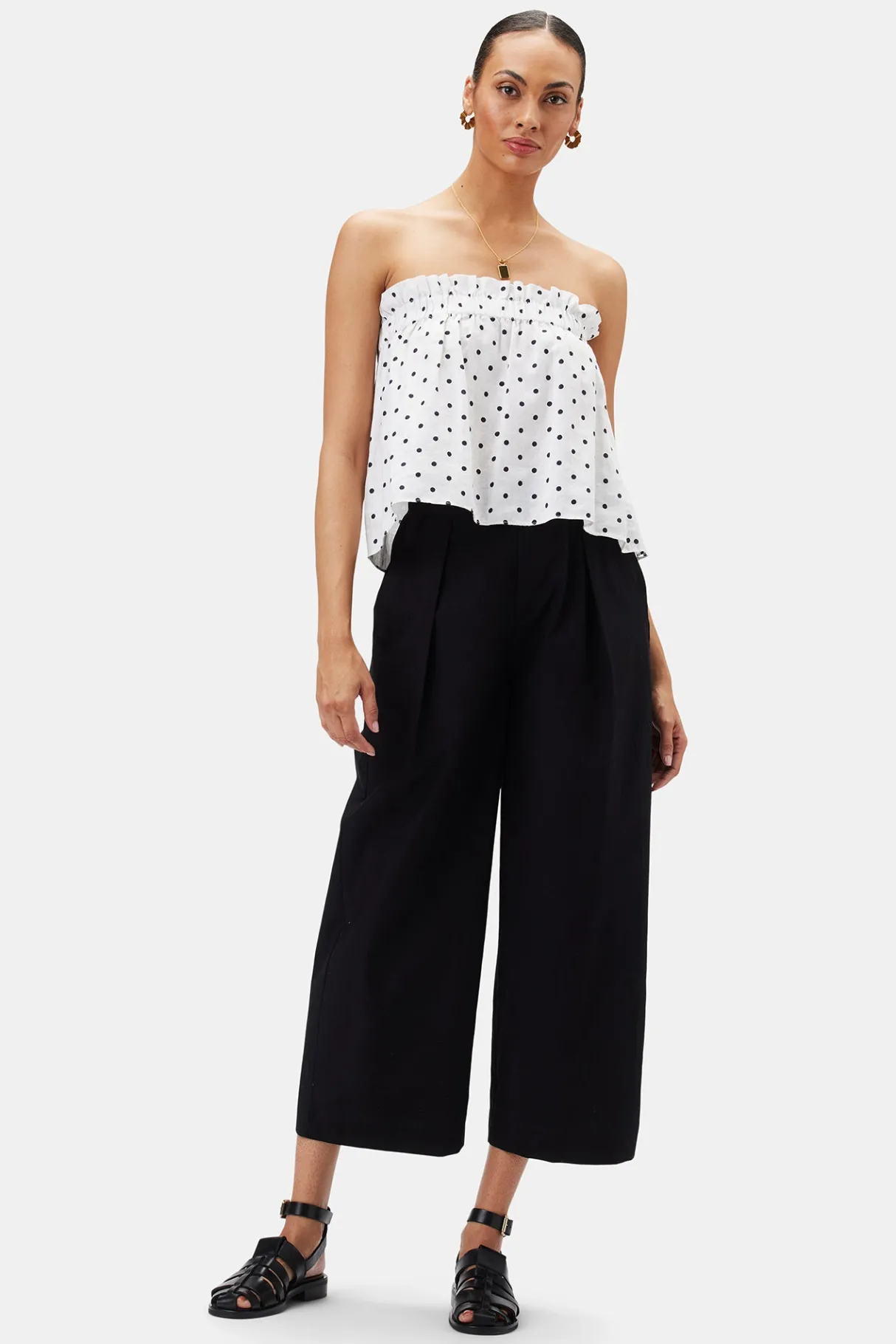 Amour Vert Sammy Organic Cotton Poplin Pant Black Outlet