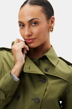 Amour Vert Save the Duck Audrey Raincoat DustyOlive Clearance