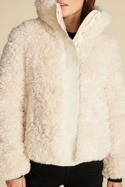 Amour Vert Save The Duck Kennie Faux Shearling Jacket Natural Outlet