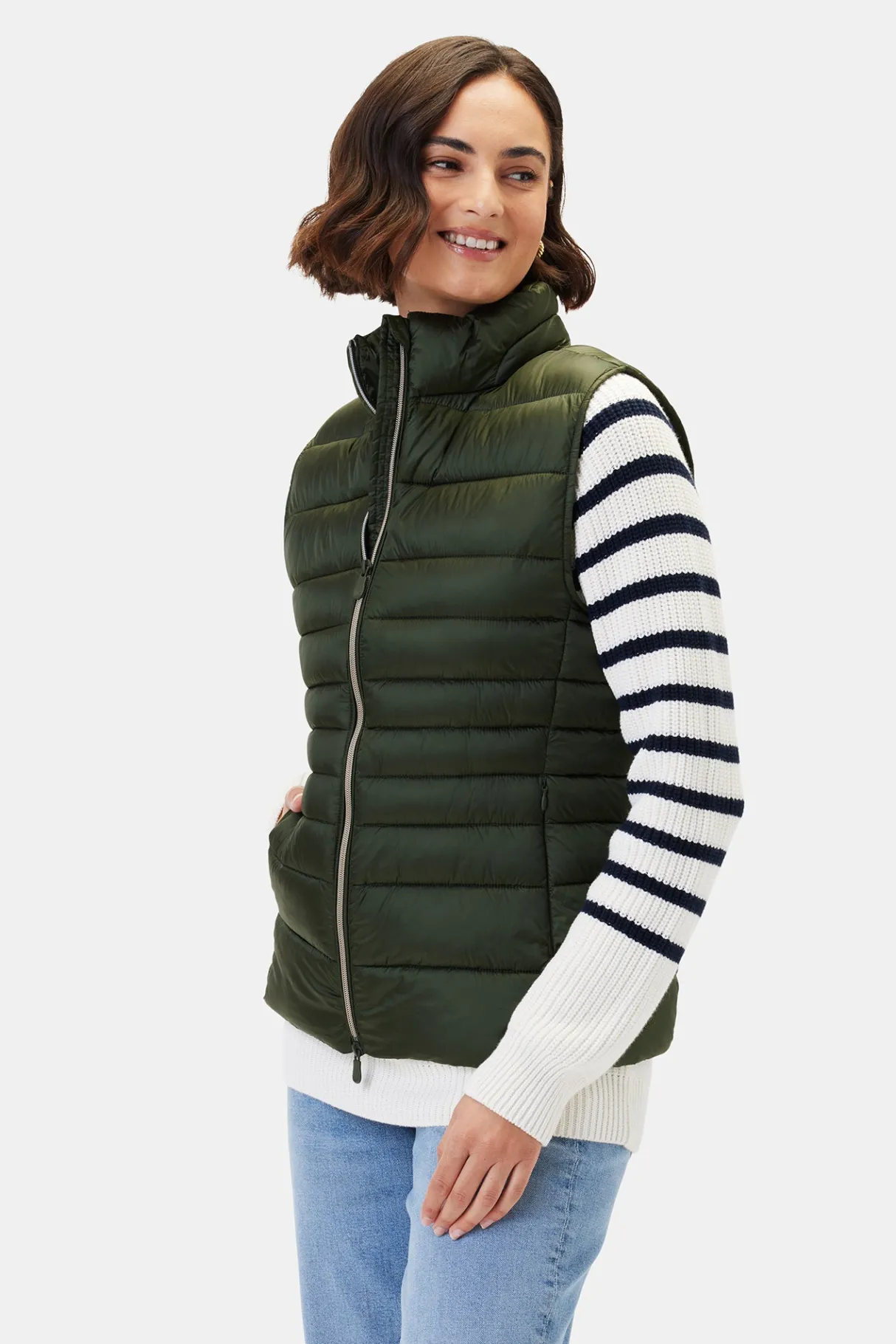 Amour Vert Save the Duck Lynn Vest PineGreen Sale
