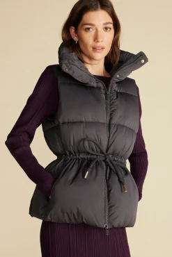 Amour Vert Save The Duck Ren Puffer Vest Black Best