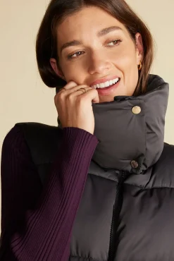 Amour Vert Save The Duck Ren Puffer Vest Black Best