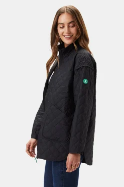 Amour Vert Save the Duck Talita Quilted Jacket Black Clearance