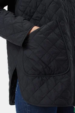 Amour Vert Save the Duck Talita Quilted Jacket Black Clearance