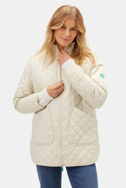 Amour Vert Save the Duck Talita Quilted Jacket BananaYellow Discount