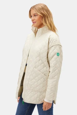 Amour Vert Save the Duck Talita Quilted Jacket BananaYellow Discount