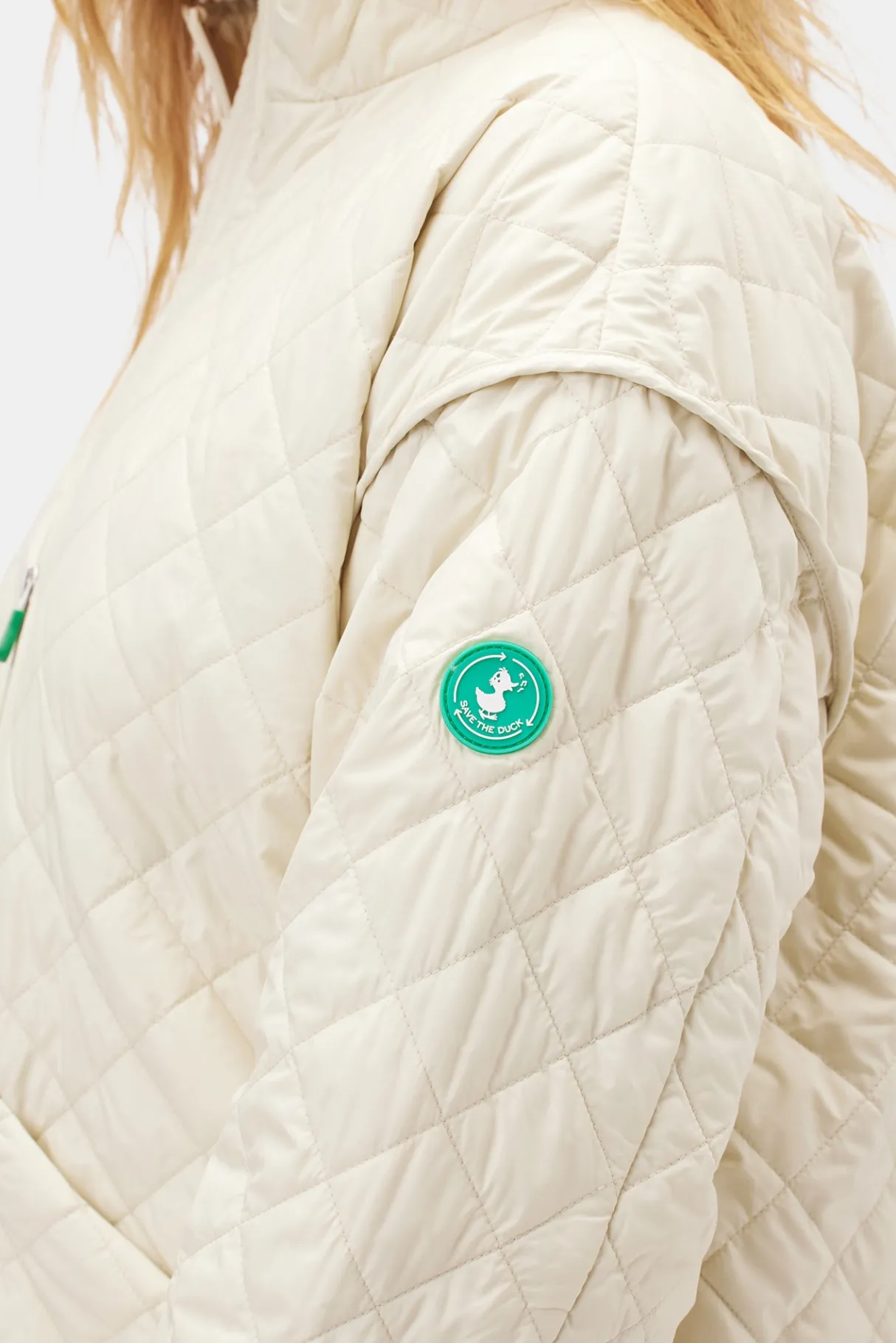 Amour Vert Save the Duck Talita Quilted Jacket BananaYellow Discount
