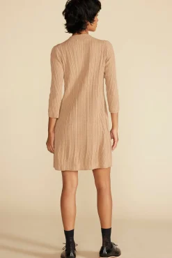 Amour Vert Sidony Mini Sweater Dress Camel Outlet