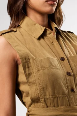 Amour Vert Sienna Cotton Linen Jumpsuit Elm Discount