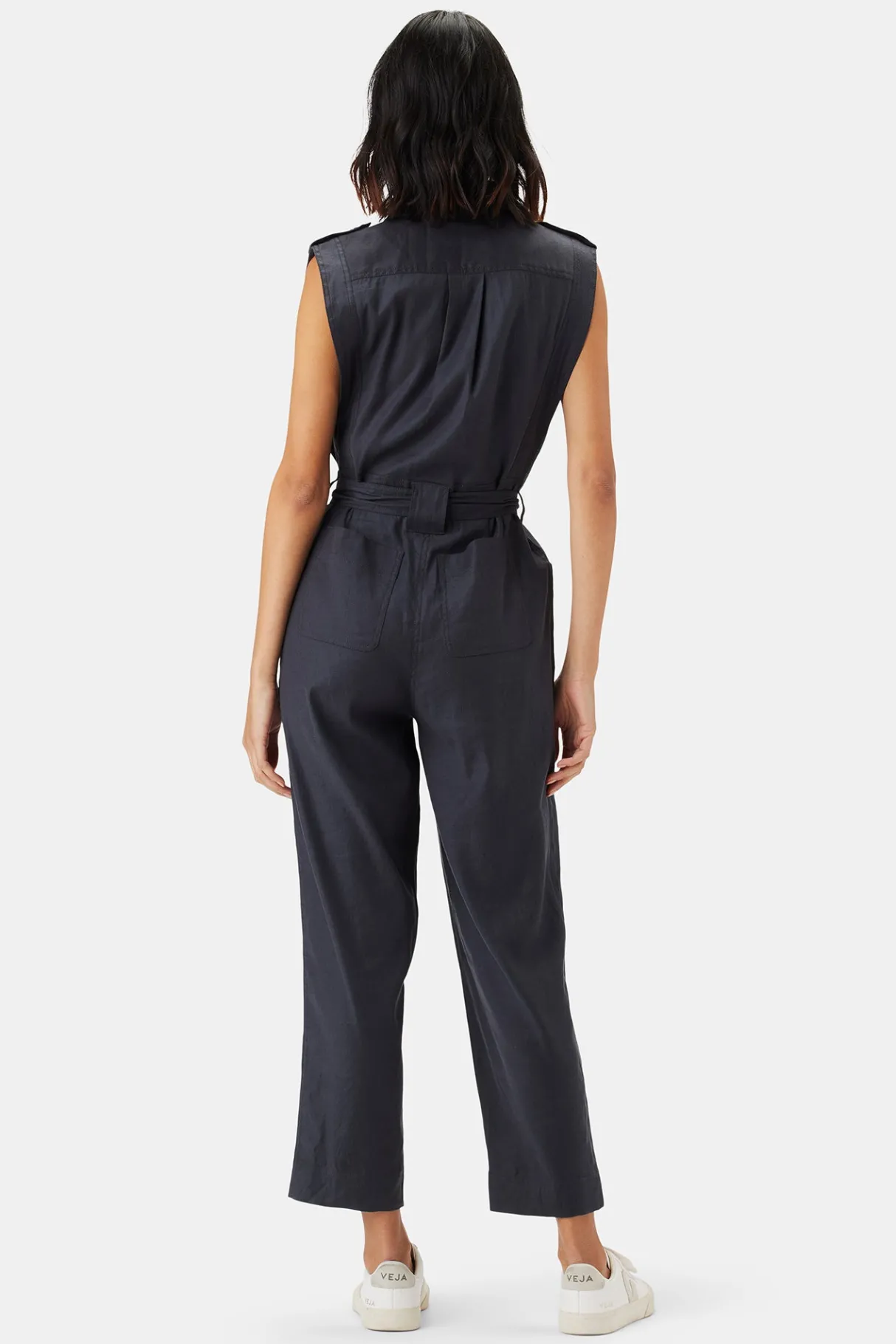 Amour Vert Sienna Femme Fete Stretch Jumpsuit PewterGrey Clearance