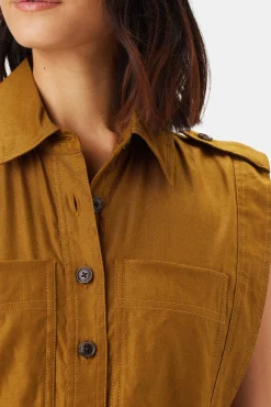 Amour Vert Sienna Femme Fete Stretch Jumpsuit SpiceBrown Sale