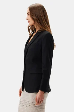 Amour Vert Slim Tobie Blazer Black New