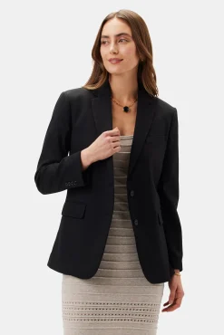 Amour Vert Slim Tobie Blazer Black New