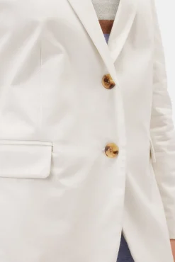 Amour Vert Slim Tobie Blazer White Clearance