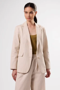 Amour Vert Slim Tobie Summer Blazer Natural Online