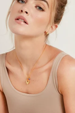 Amour Vert SOKO + UNTF Necklace Brass Clearance