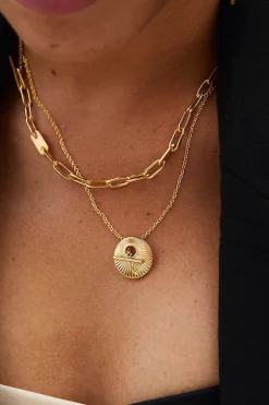 Amour Vert SOKO Jua Lariat Necklace Gold Discount
