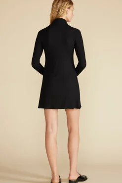 Amour Vert Solange Paris Rib Dress Black Clearance