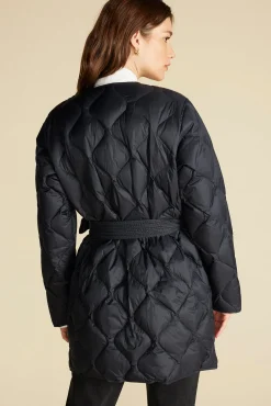Amour Vert Solene Quilted Puffer Coat Black Best