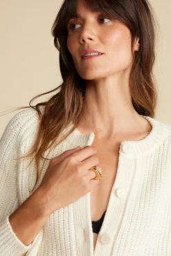 Amour Vert Tabitha Cardigan White Hot