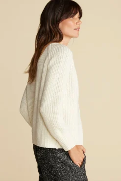 Amour Vert Tabitha Cardigan White Hot