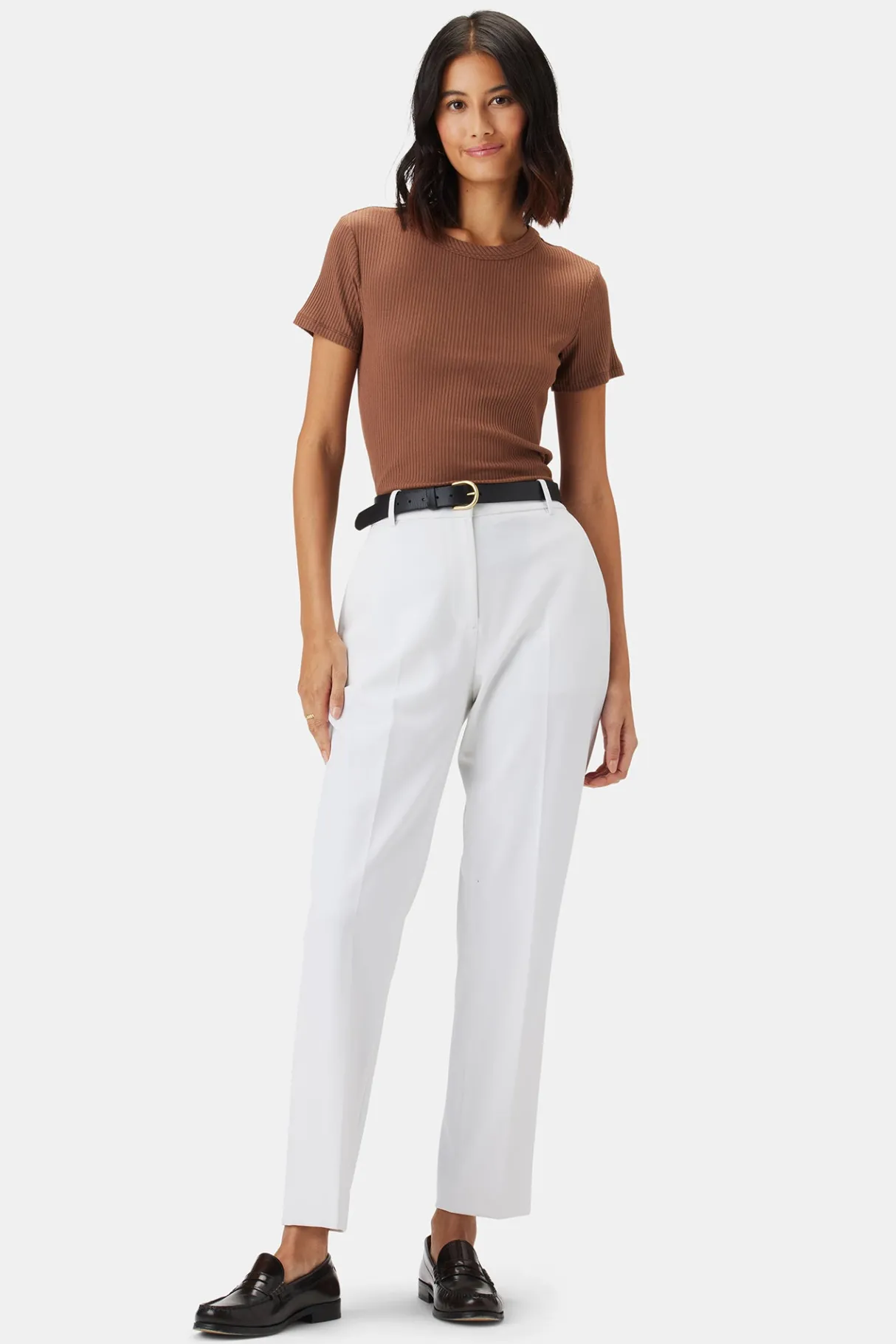 Amour Vert Taper Trouser White New