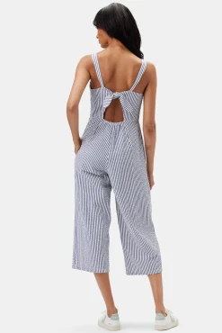 Amour Vert Taya Seersucker Jumpsuit BrittanyStripeBlue Outlet