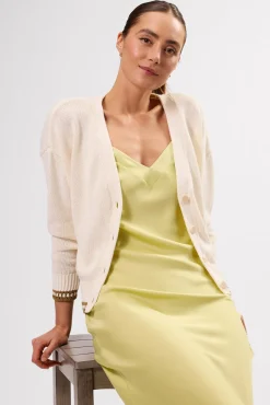 Amour Vert Texture Cardigan IvoryElm Sale
