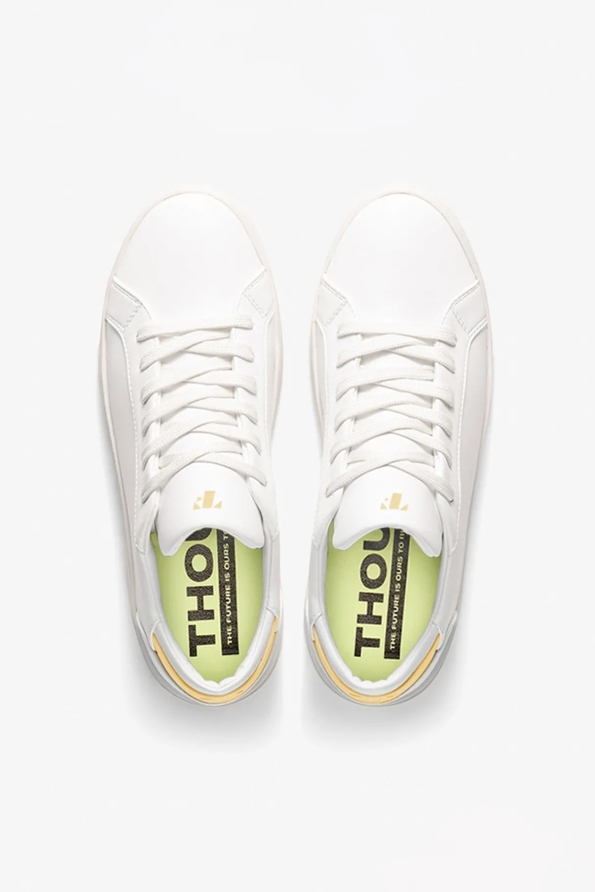 Amour Vert Thousand Fell Lace Up Sneaker WhiteandStarstruckYellow Outlet