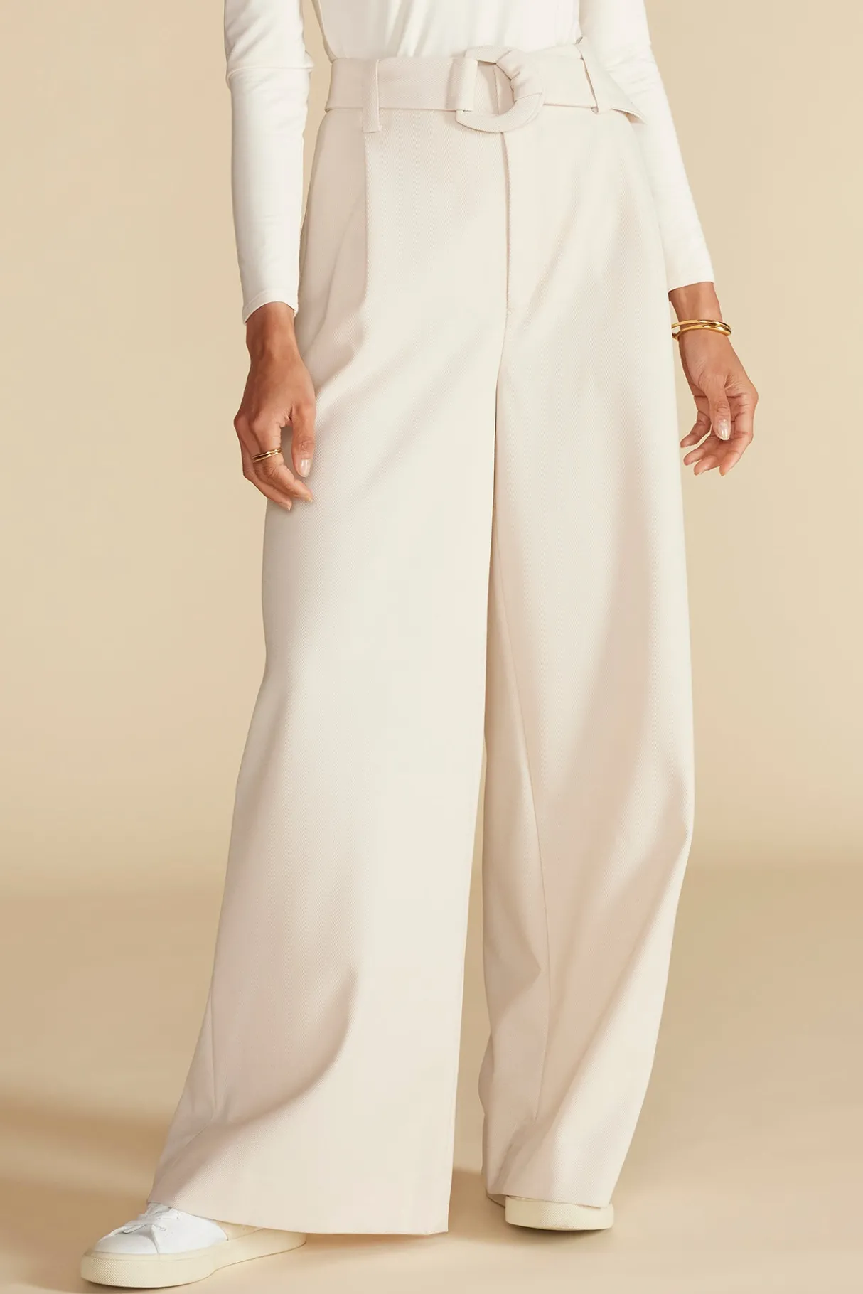 Amour Vert Victoire Wide Leg Pant Ivory Online