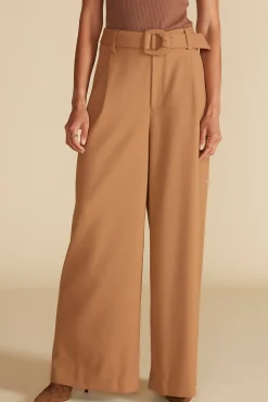 Amour Vert Victoire Wide Leg Pants Camel Sale