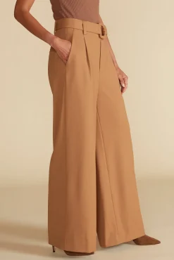 Amour Vert Victoire Wide Leg Pants Camel Sale