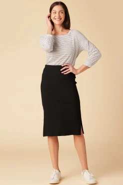 Amour Vert Vindy Paris Rib Skirt Black Hot