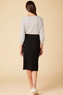Amour Vert Vindy Paris Rib Skirt Black Hot