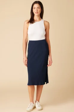 Amour Vert Vindy Paris Rib Skirt Ocean Best