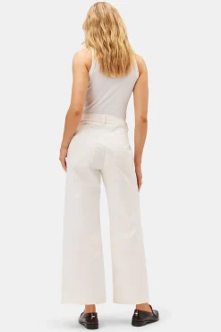 Amour Vert Wide Leg Utility Pant Ivory Hot