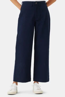Amour Vert Wide Leg Utility Pant NavyBlue Fashion
