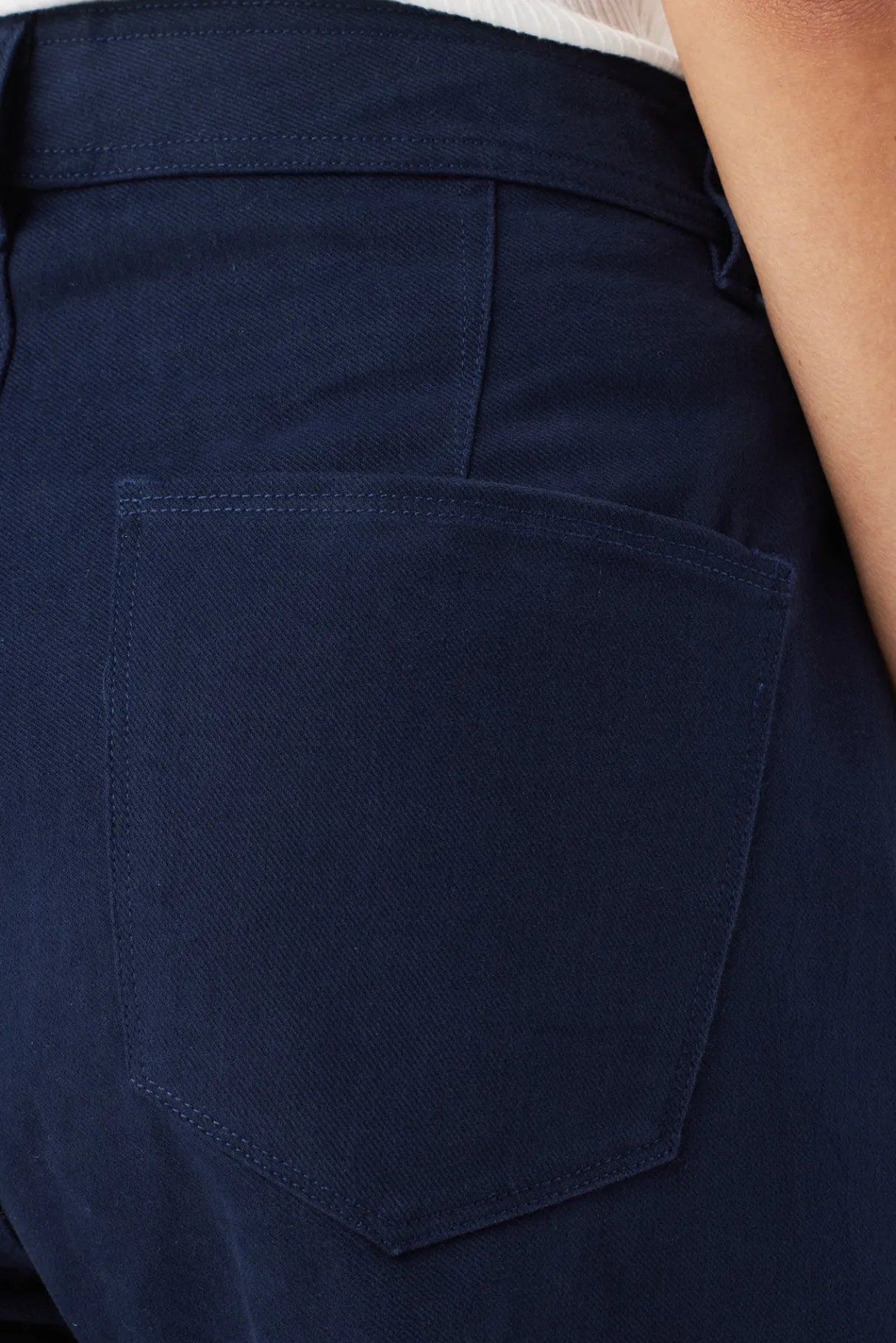 Amour Vert Wide Leg Utility Pant NavyBlue Fashion